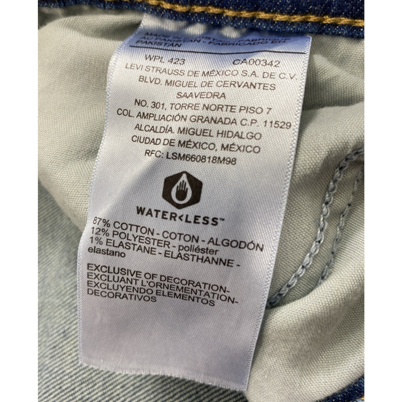 Levis Signature Jeans‎ Womens Size 12 High Rise Skinny Raw Hem Destroyed Denim - Picture 4 of 13